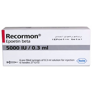 RECORMON 5000 IU ( EPOETIN-BETA ) 0.3 ML SOLUTION FOR INJECTION — 6 PREFILLED SYRINGES